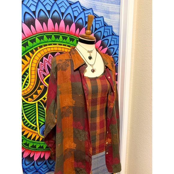 🌈 Stylish Vintage two piece top - Picture 6 of 13